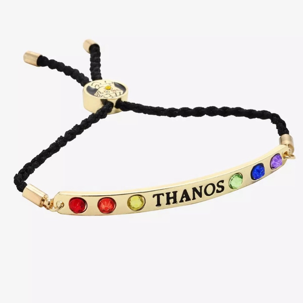 NWT Marvel Avengers: Infinity War Thanos Infinity Stone Bracelet,adjustable cord